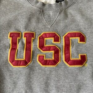 HERITAGE | Men’s M Gray USC Spirit Crewneck Sweatshirt